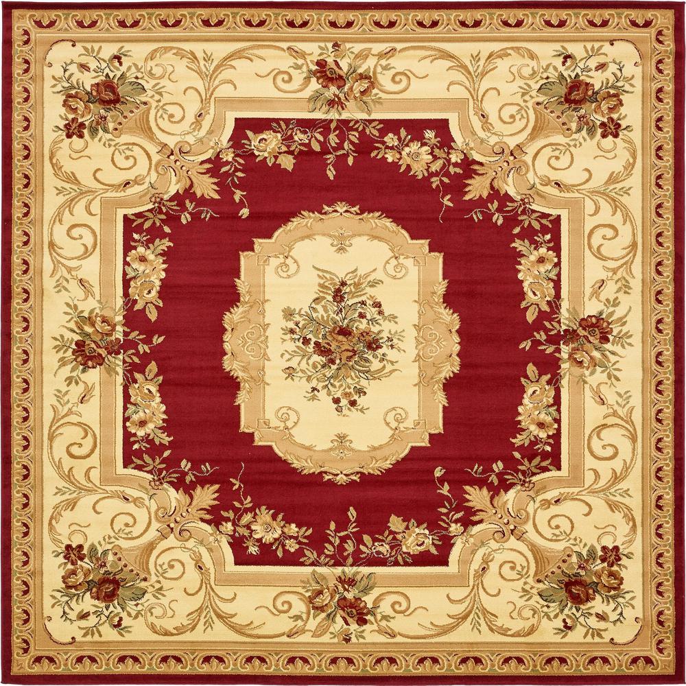 Henry Versailles Rug, Burgundy (10' 0 x 10' 0). Picture 2