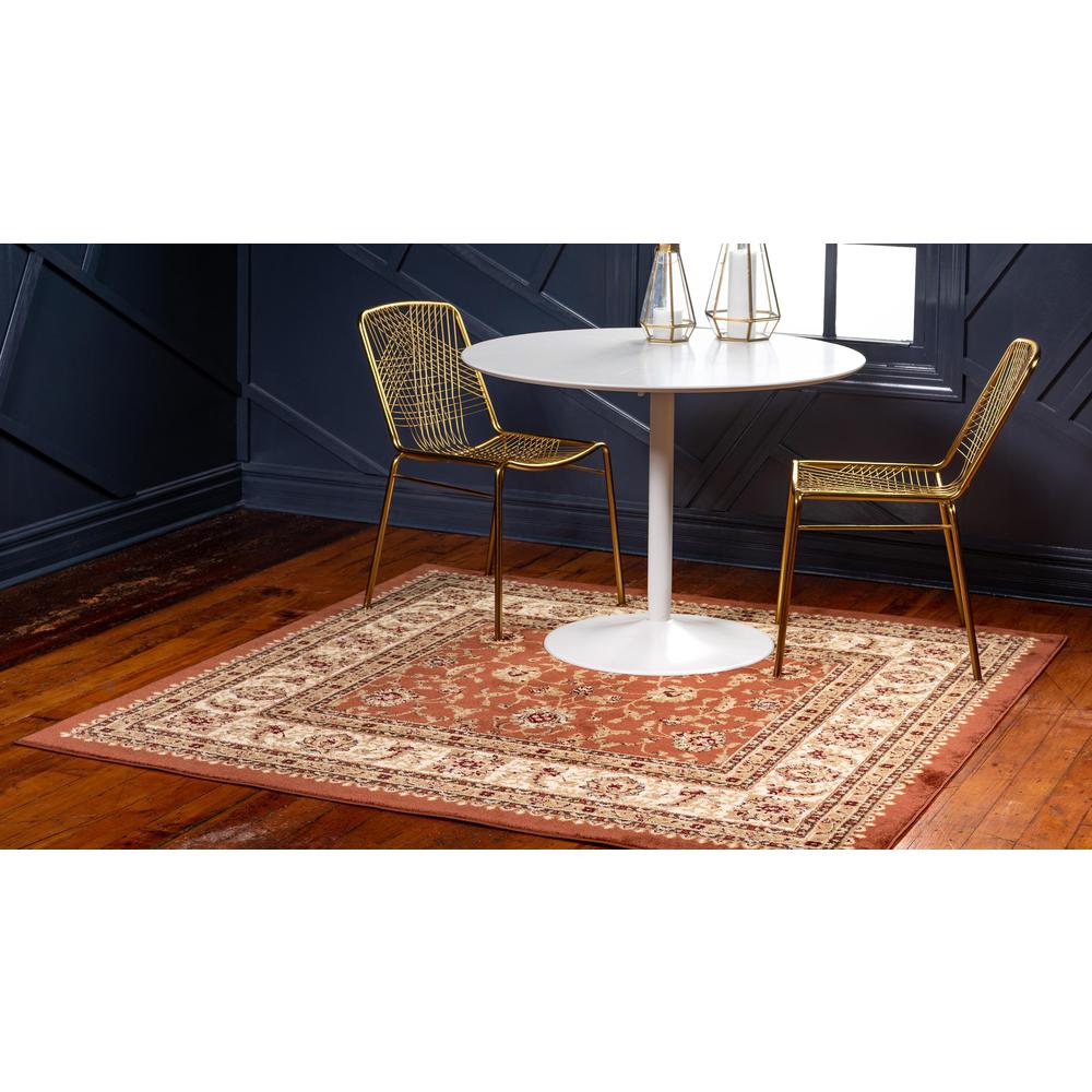 St. Louis Voyage Rug, Terracotta (10' 0 x 10' 0). Picture 3