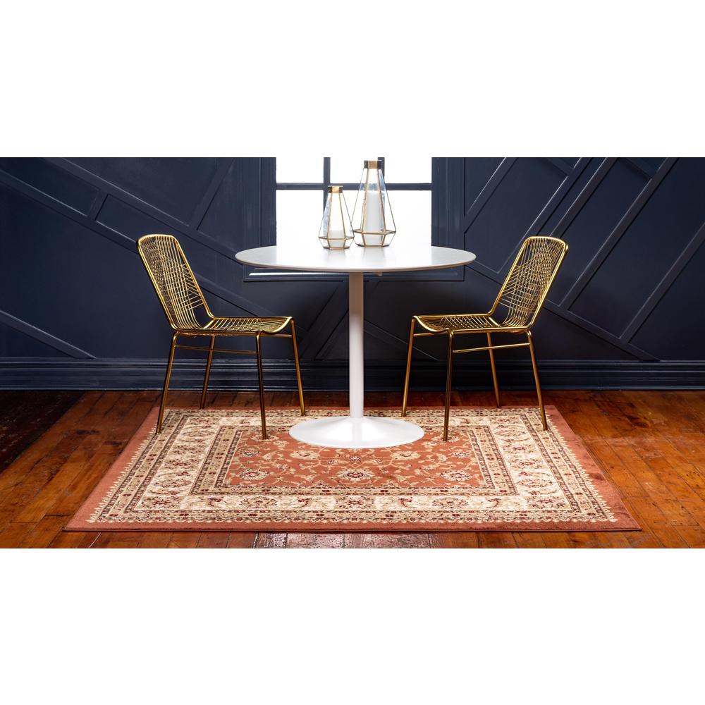 St. Louis Voyage Rug, Terracotta (10' 0 x 10' 0). Picture 4