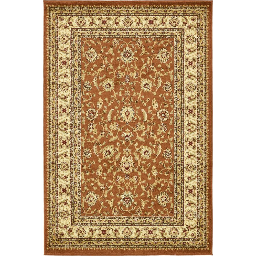 St. Louis Voyage Rug, Terracotta (4' 0 x 6' 0). Picture 2