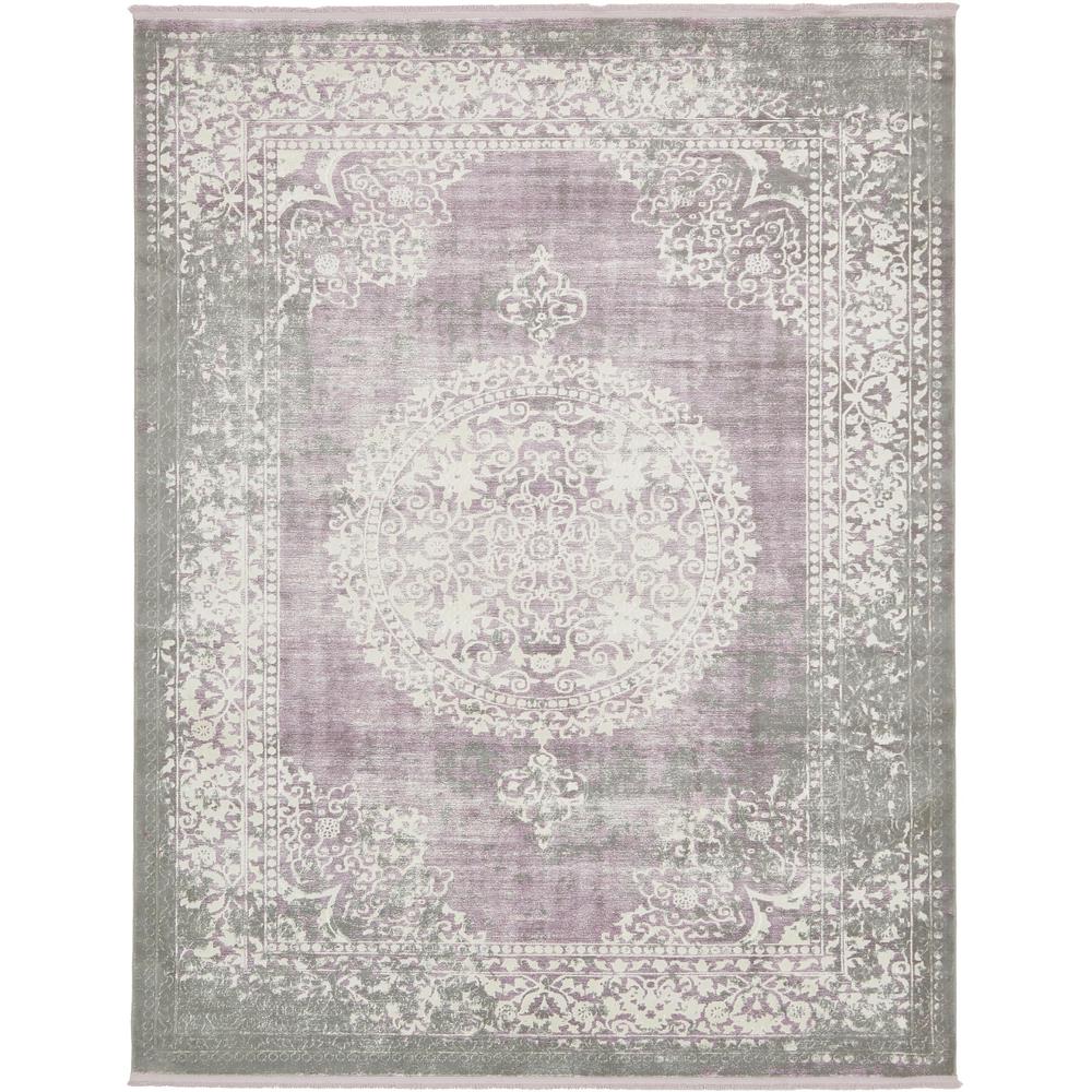 Olwen New Classical Rug, Purple (8' 0 x 10' 0). Picture 2