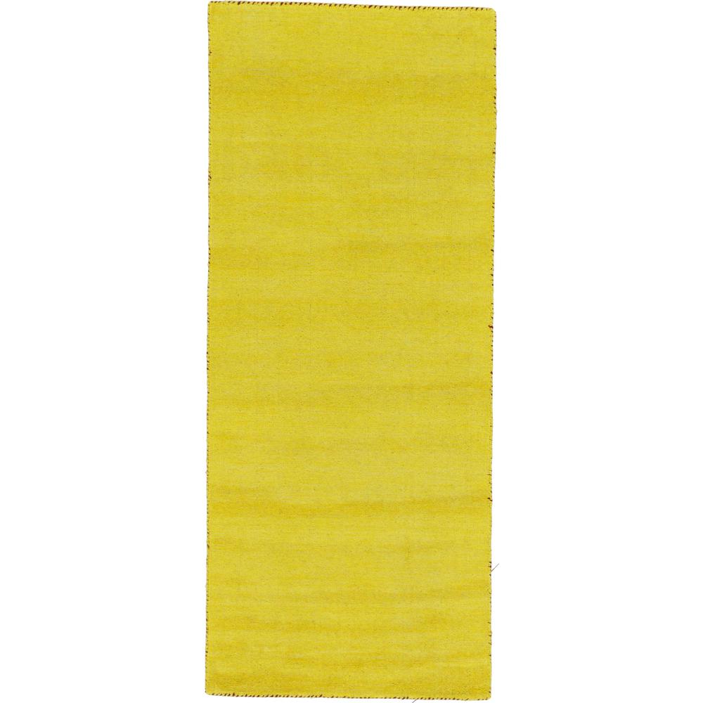 Solid Gava Rug, Yellow (2' 7 x 6' 7). Picture 2