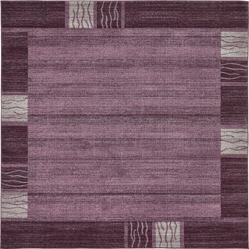 Sarah Del Mar Rug, Purple (8' 0 x 8' 0). Picture 2