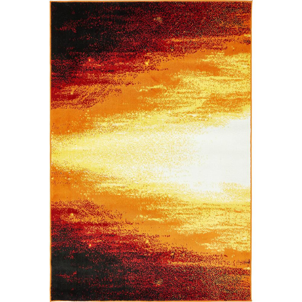 Metro Sunset Rug, Orange (4' 0 x 6' 0). Picture 2