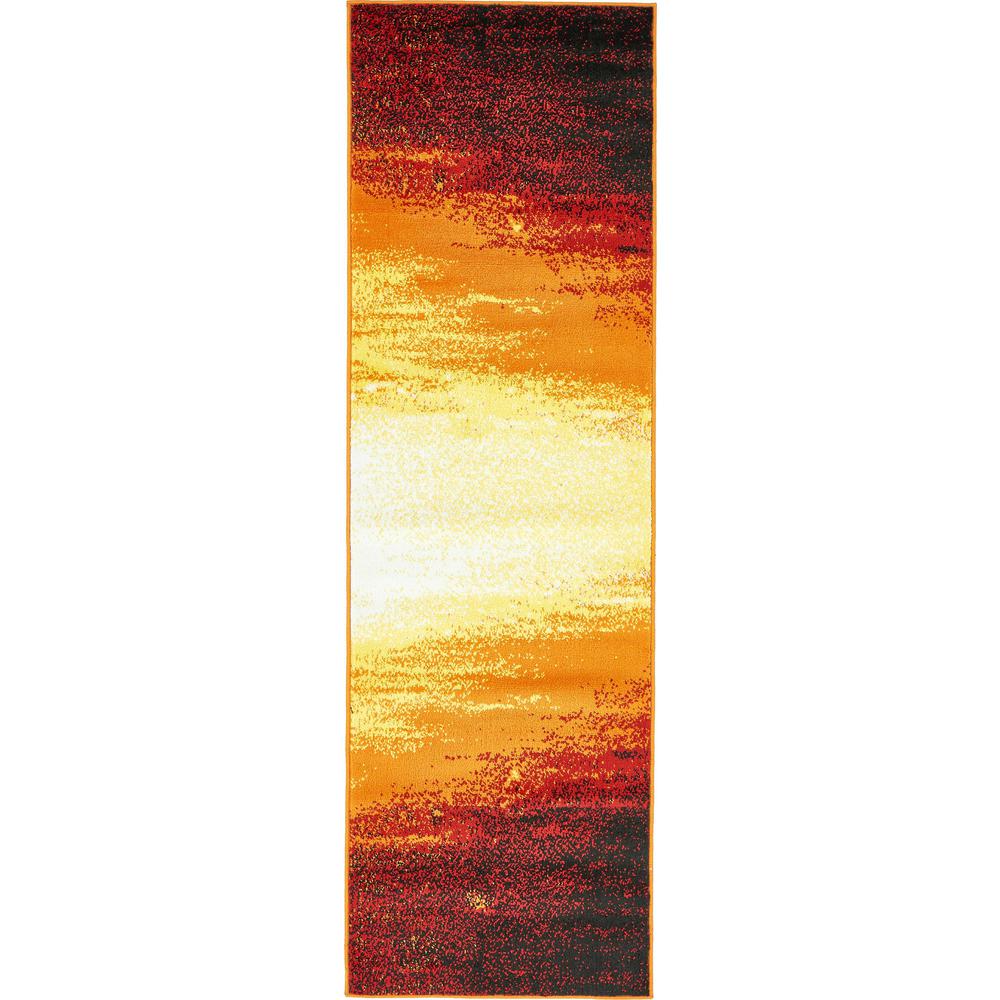 Metro Sunset Rug, Orange (2' 0 x 6' 7). Picture 2