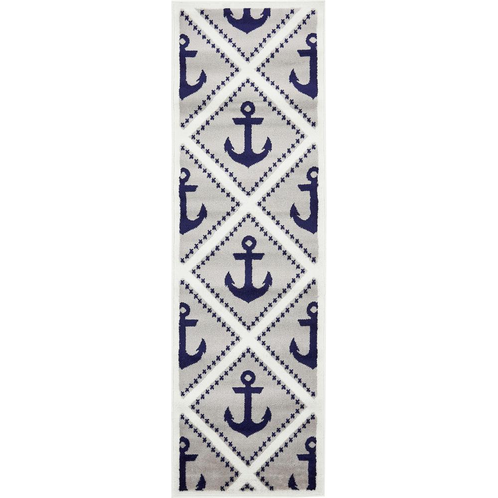 Metro Anchor Rug, Light Gray (2' 0 x 6' 7). Picture 2