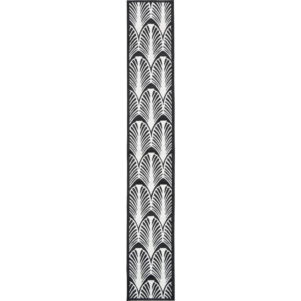 Metro Zebra Rug, Black (2' 0 x 13' 0). Picture 2
