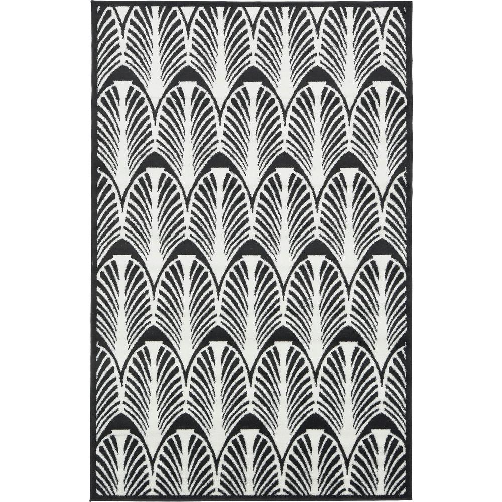 Metro Zebra Rug, Black (5' 0 x 8' 0). Picture 6