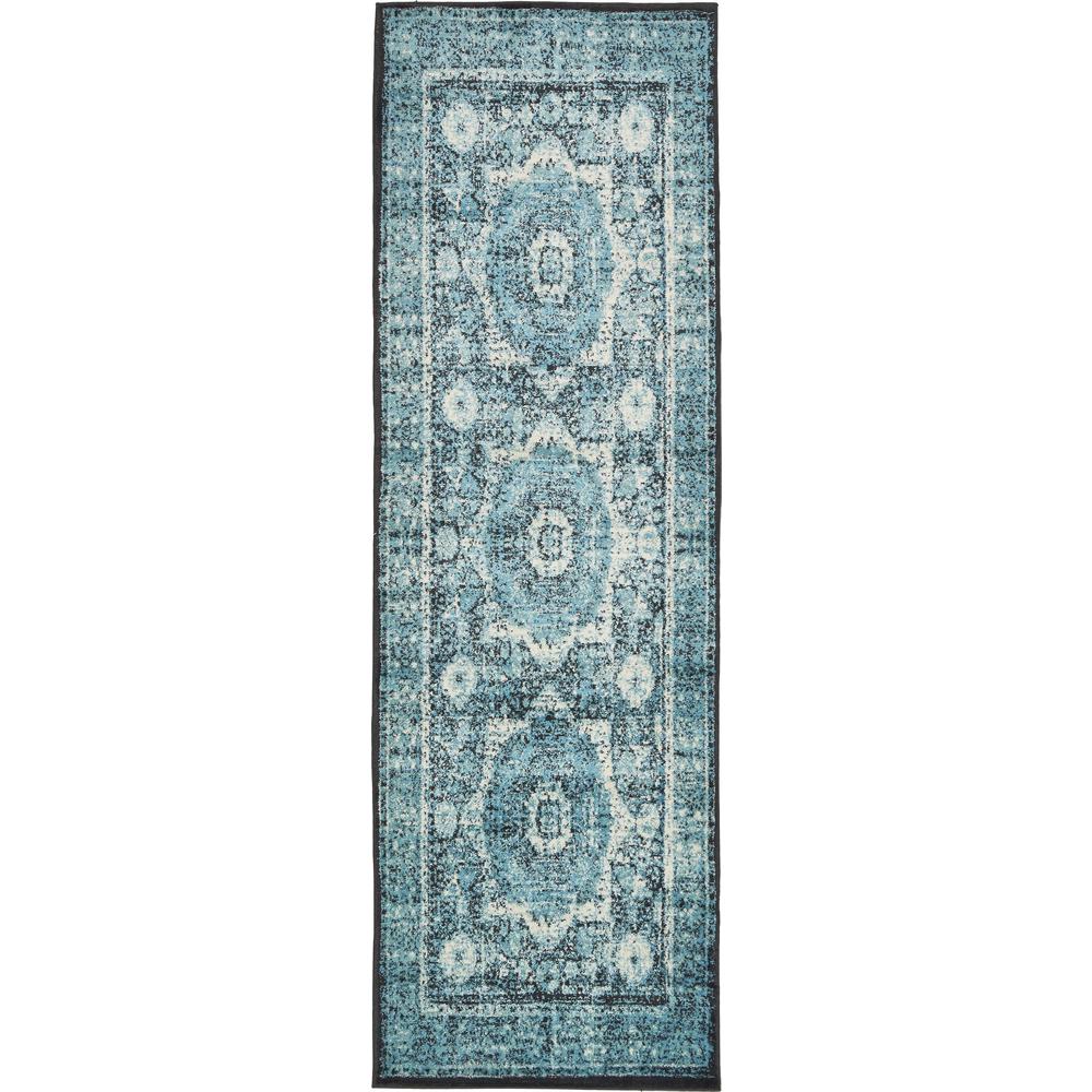 Imperial Lygos Rug, Turquoise (3' 0 x 9' 10). Picture 5