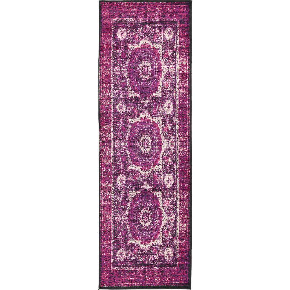 Imperial Lygos Rug, Fuchsia (3' 0 x 9' 10). Picture 2