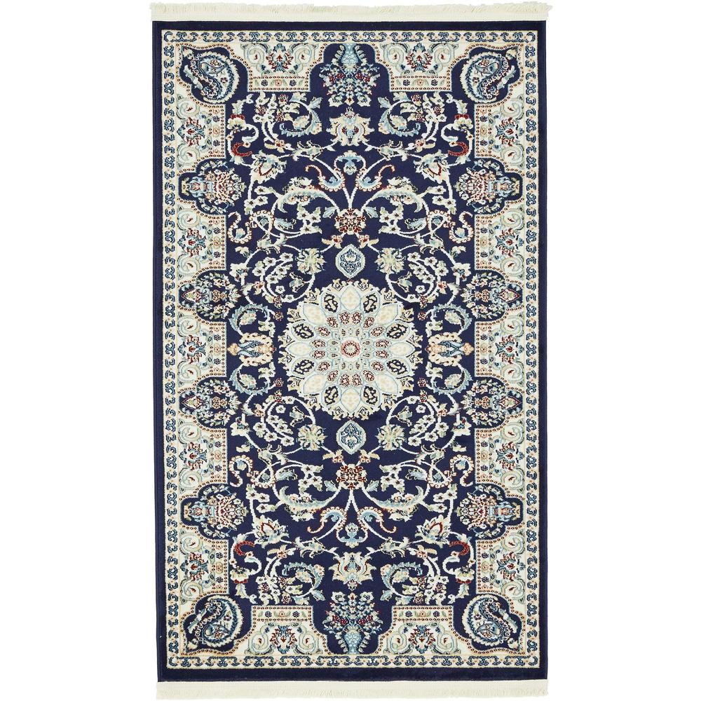 Newcastle Narenj Rug, Navy Blue (3' 0 x 5' 0). Picture 2