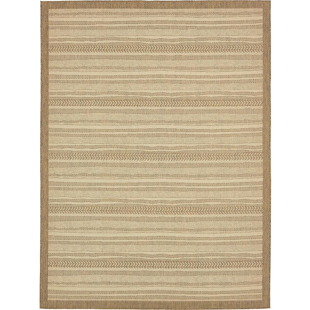 Outdoor Lines Rug, Brown (9' 0 x 12' 0). Picture 2
