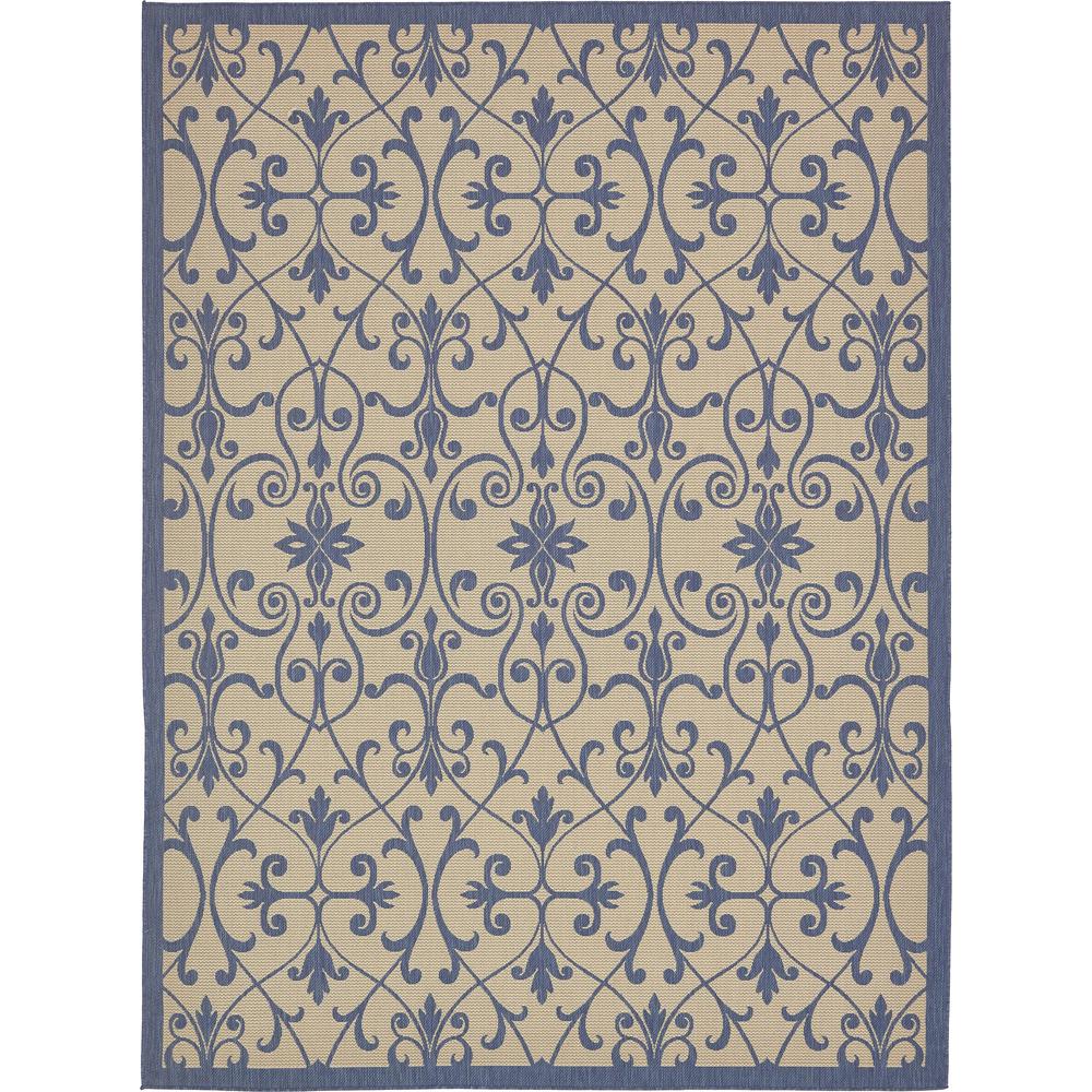 Outdoor Gate Rug, Blue (9' 0 x 12' 0). Picture 2