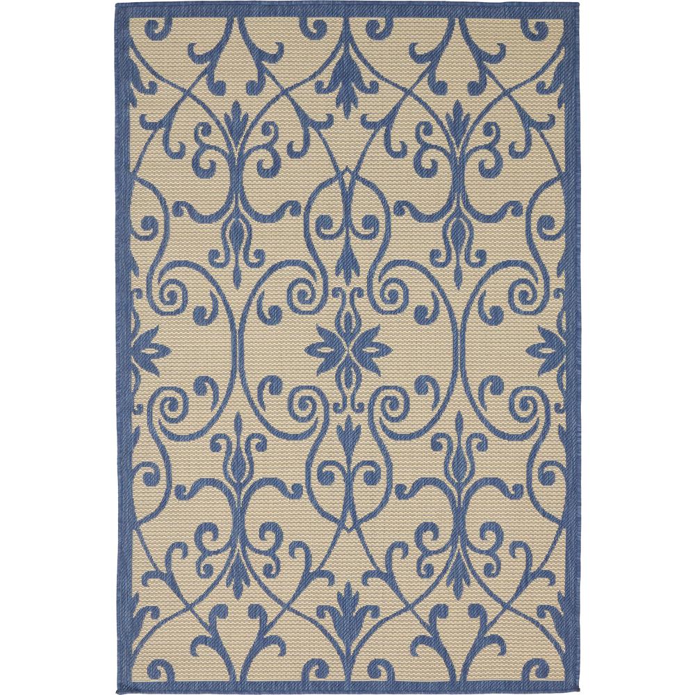 Outdoor Gate Rug, Blue (4' 0 x 6' 0). Picture 2