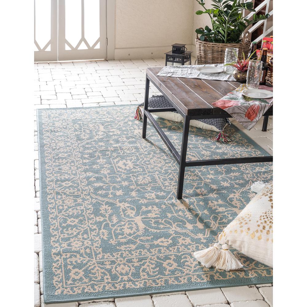 Outdoor Allover Rug, Light Blue (8' 0 x 11' 4). Picture 2