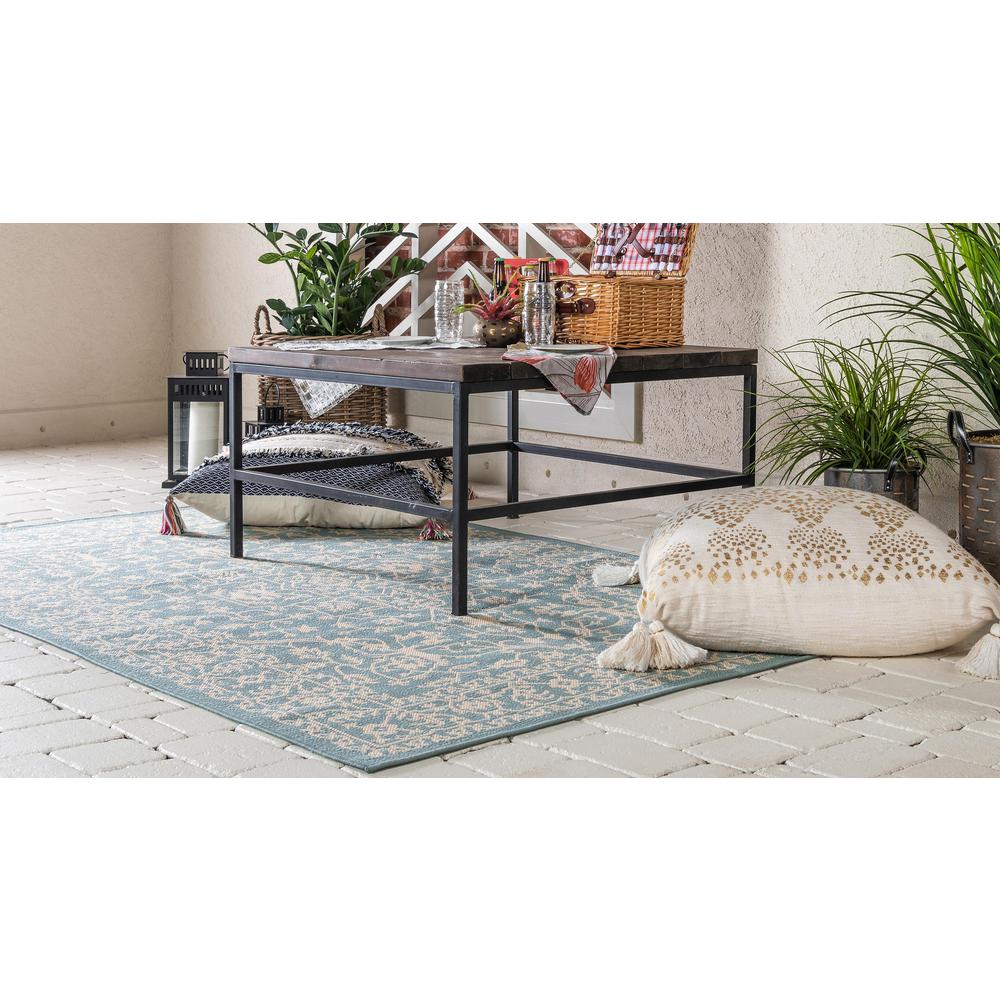 Outdoor Allover Rug, Light Blue (8' 0 x 11' 4). Picture 3