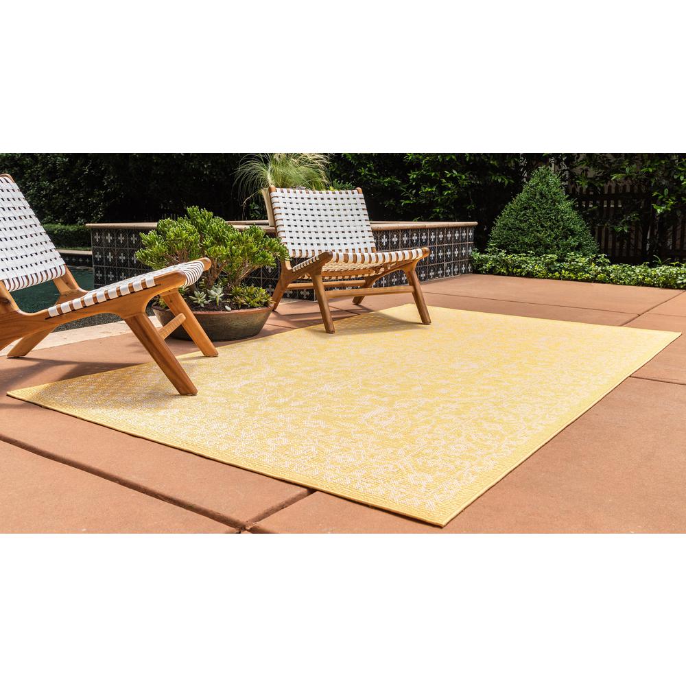 Outdoor Allover Rug, Yellow (8' 0 x 11' 4). Picture 3