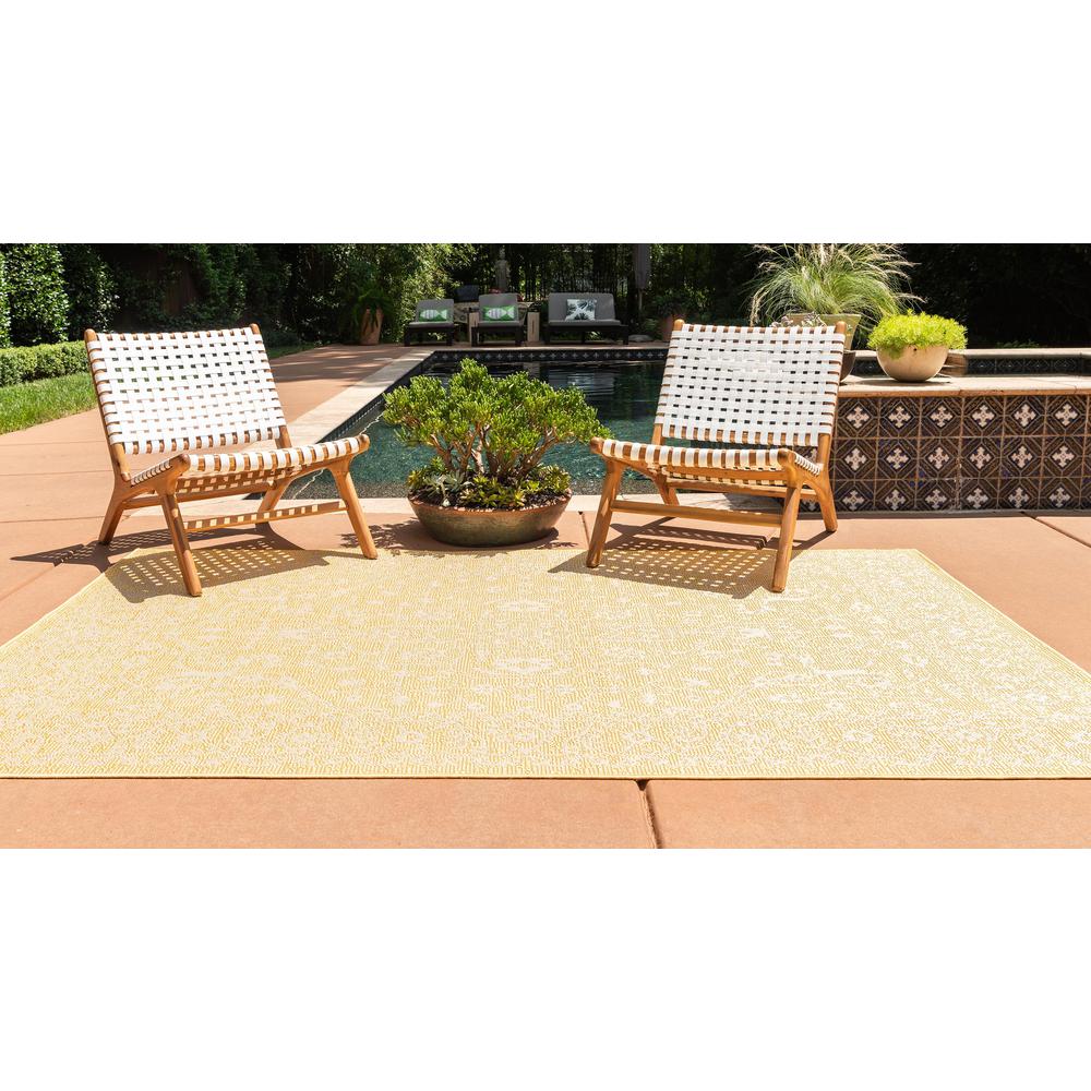 Outdoor Allover Rug, Yellow (8' 0 x 11' 4). Picture 4