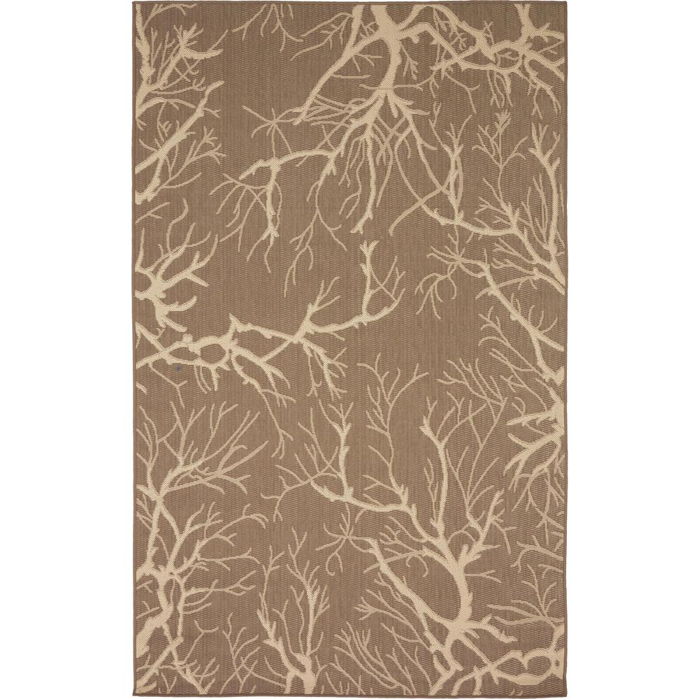 Outdoor Branch Rug, Brown (5' 0 x 8' 0). Picture 2