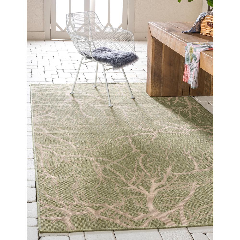 Outdoor Branch Rug, Light Green (8' 0 x 11' 4). Picture 2
