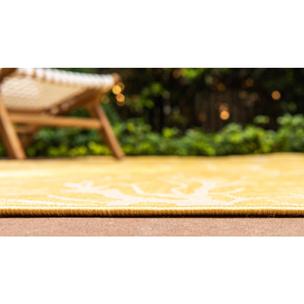 Outdoor Branch Rug, Yellow (8' 0 x 11' 4). Picture 5