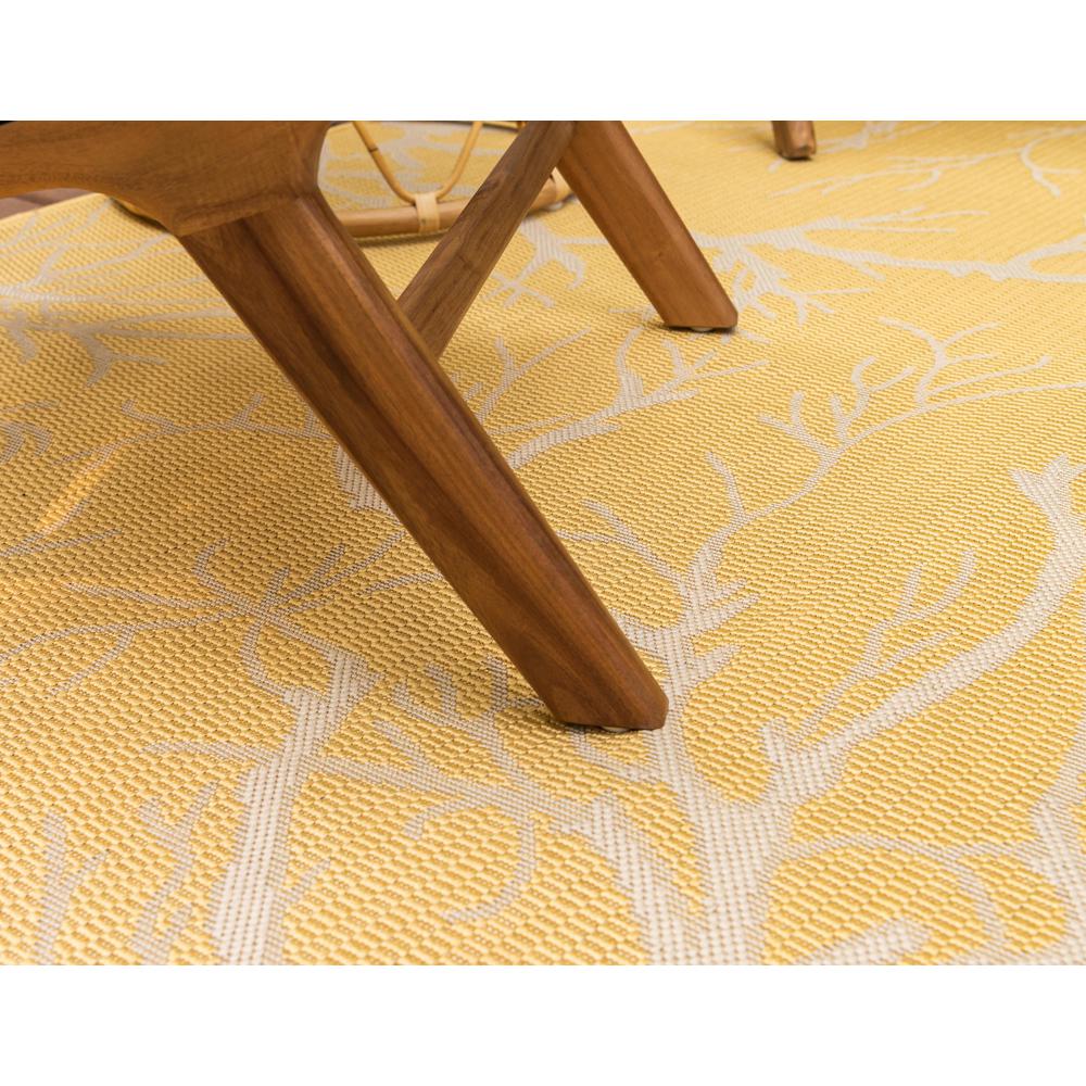 Outdoor Branch Rug, Yellow (8' 0 x 11' 4). Picture 6