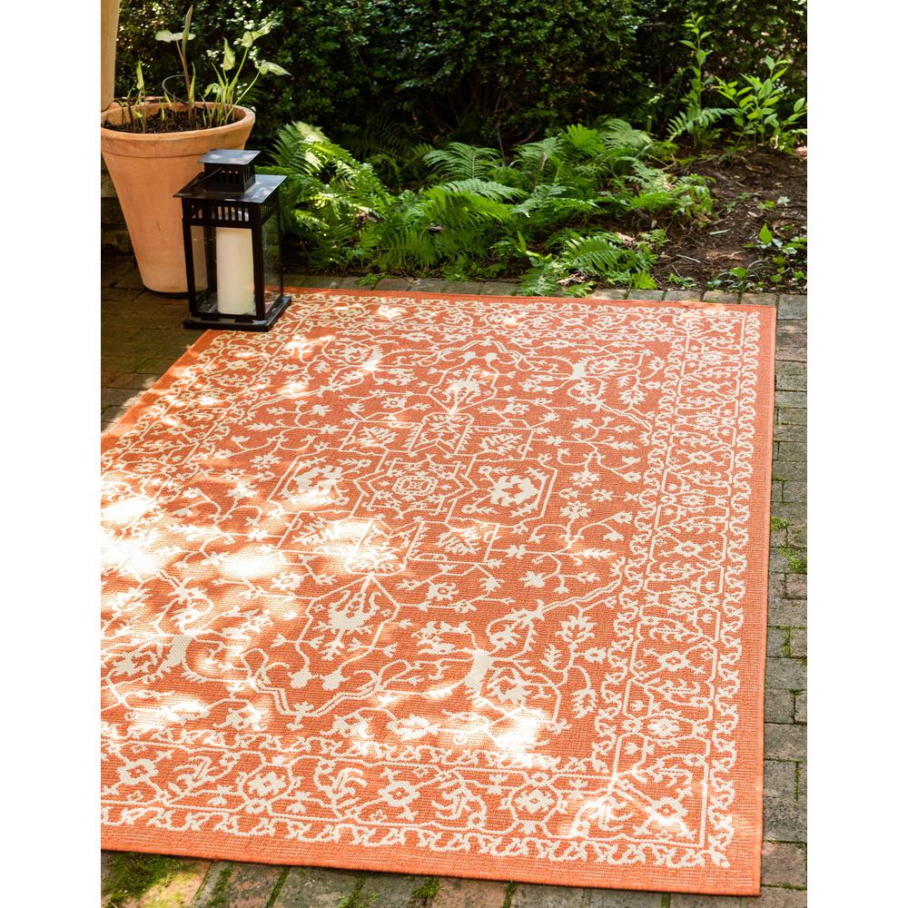 Outdoor Allover Rug, Terracotta (8' 0 x 11' 4). Picture 2