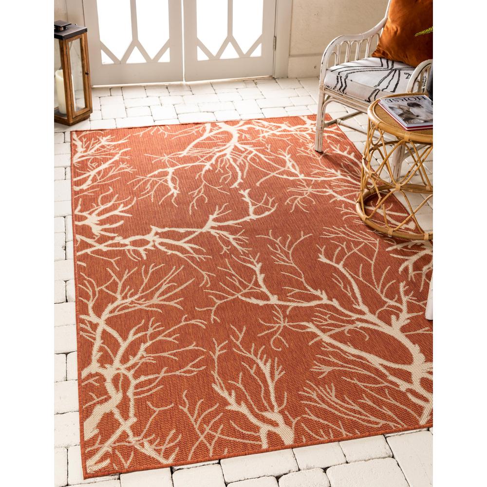 Outdoor Branch Rug, Terracotta (8' 0 x 11' 4). Picture 2