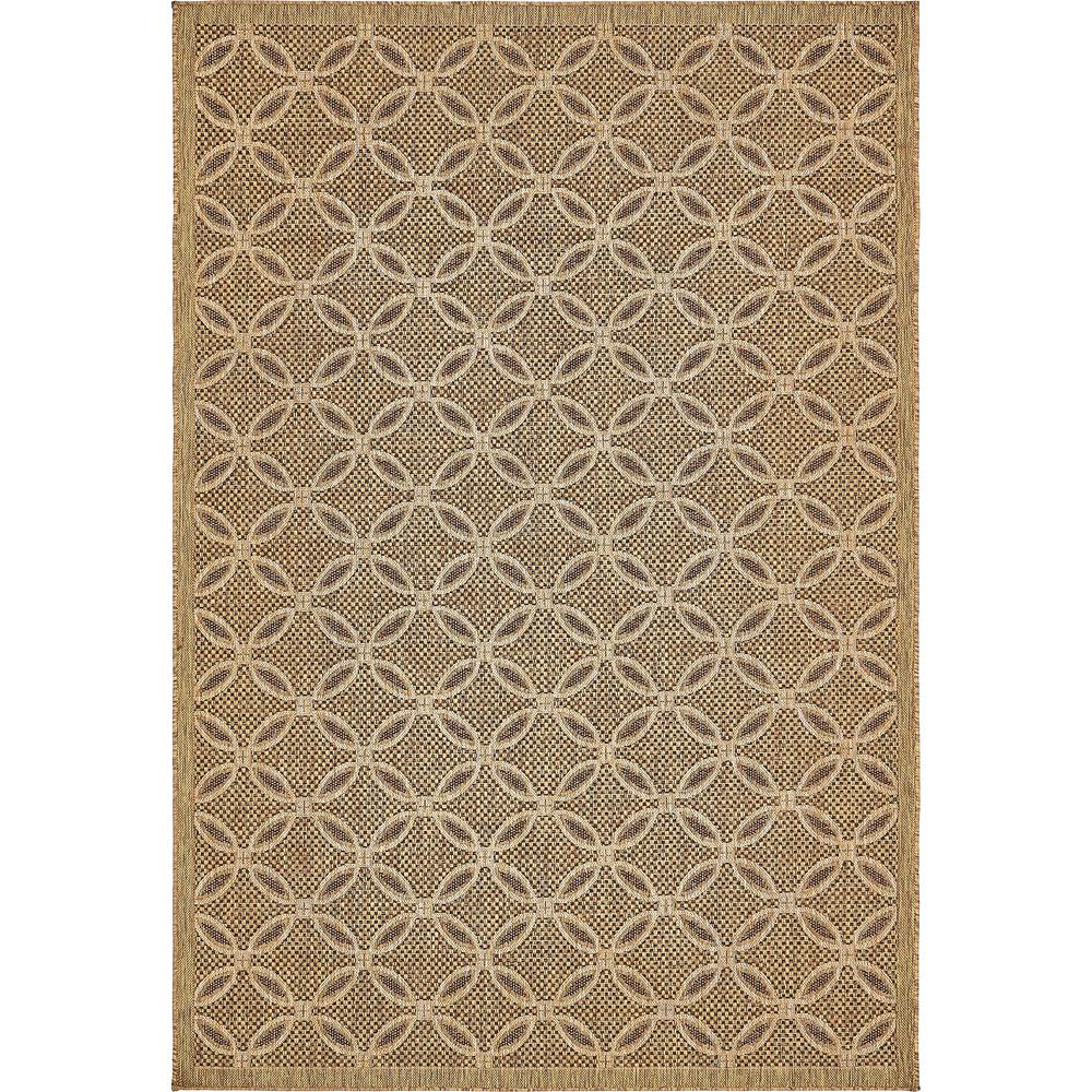 Outdoor Spiral Rug, Light Brown (6' 0 x 9' 0). Picture 6