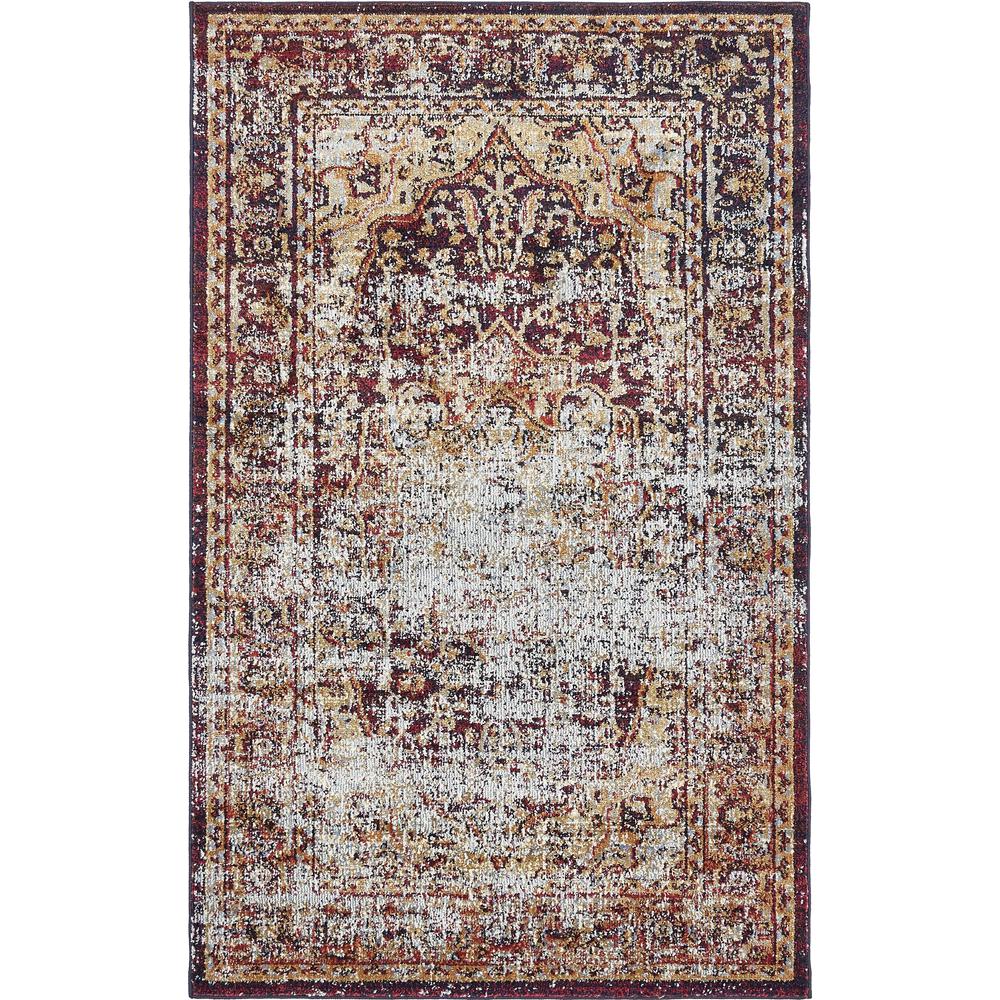 Turin Augustus Rug, Rust Red (3' 3 x 5' 3). Picture 2