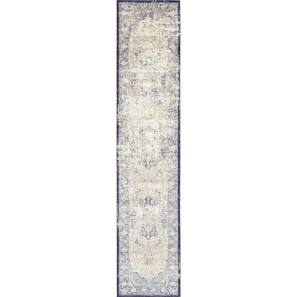 Turin Augustus Rug, Blue (2' 7 x 12' 2). Picture 2