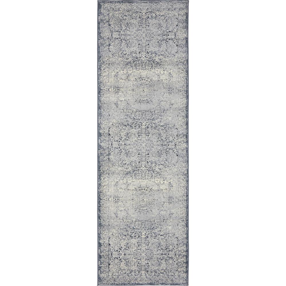 Chateau Grant Rug, Navy Blue (2' 2 x 6' 7). Picture 5