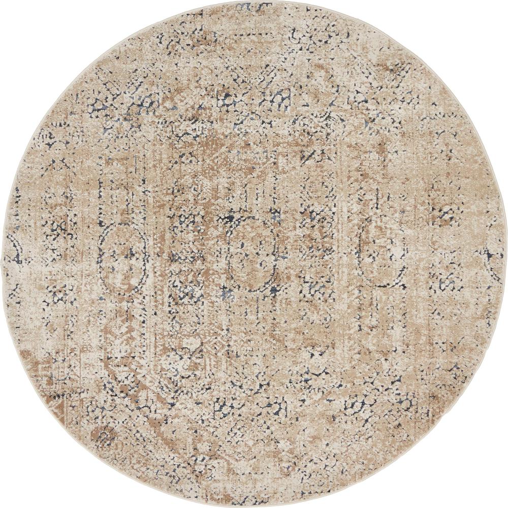 Chateau Quincy Rug, Beige (4' 0 x 4' 0). Picture 2