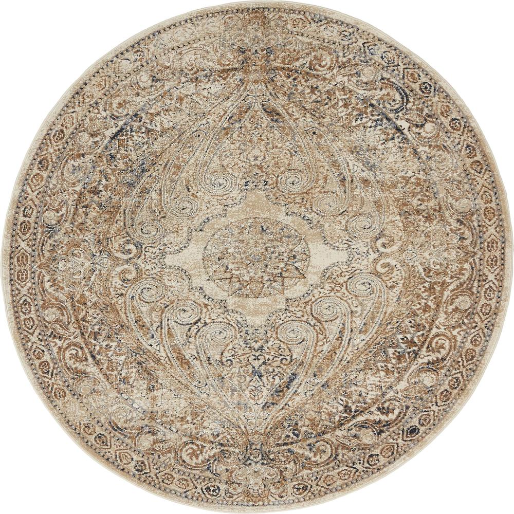 Chateau Wilson Rug, Beige (4' 0 x 4' 0). Picture 2