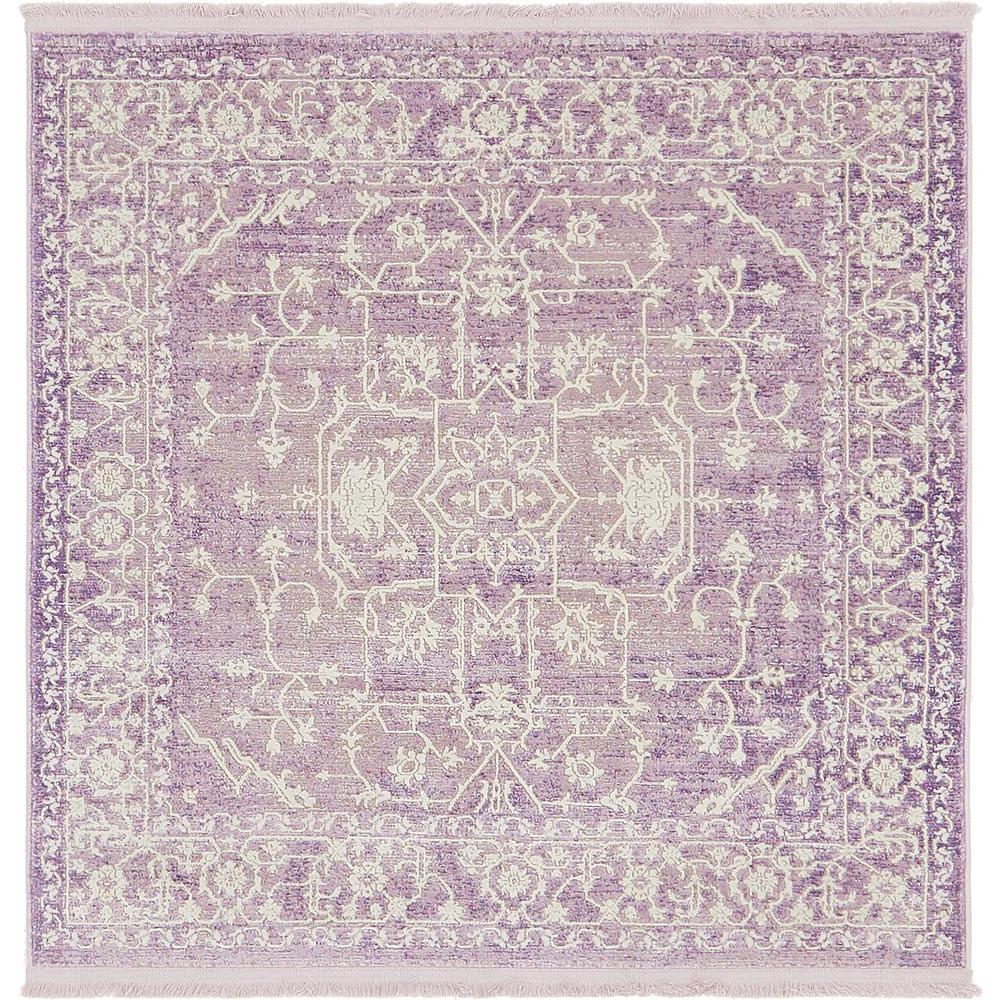 Olympia New Classical Rug, Purple (4' 0 x 4' 0). Picture 2