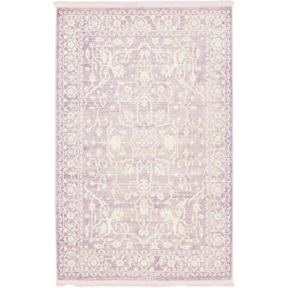Olympia New Classical Rug, Purple (4' 0 x 6' 0). Picture 2