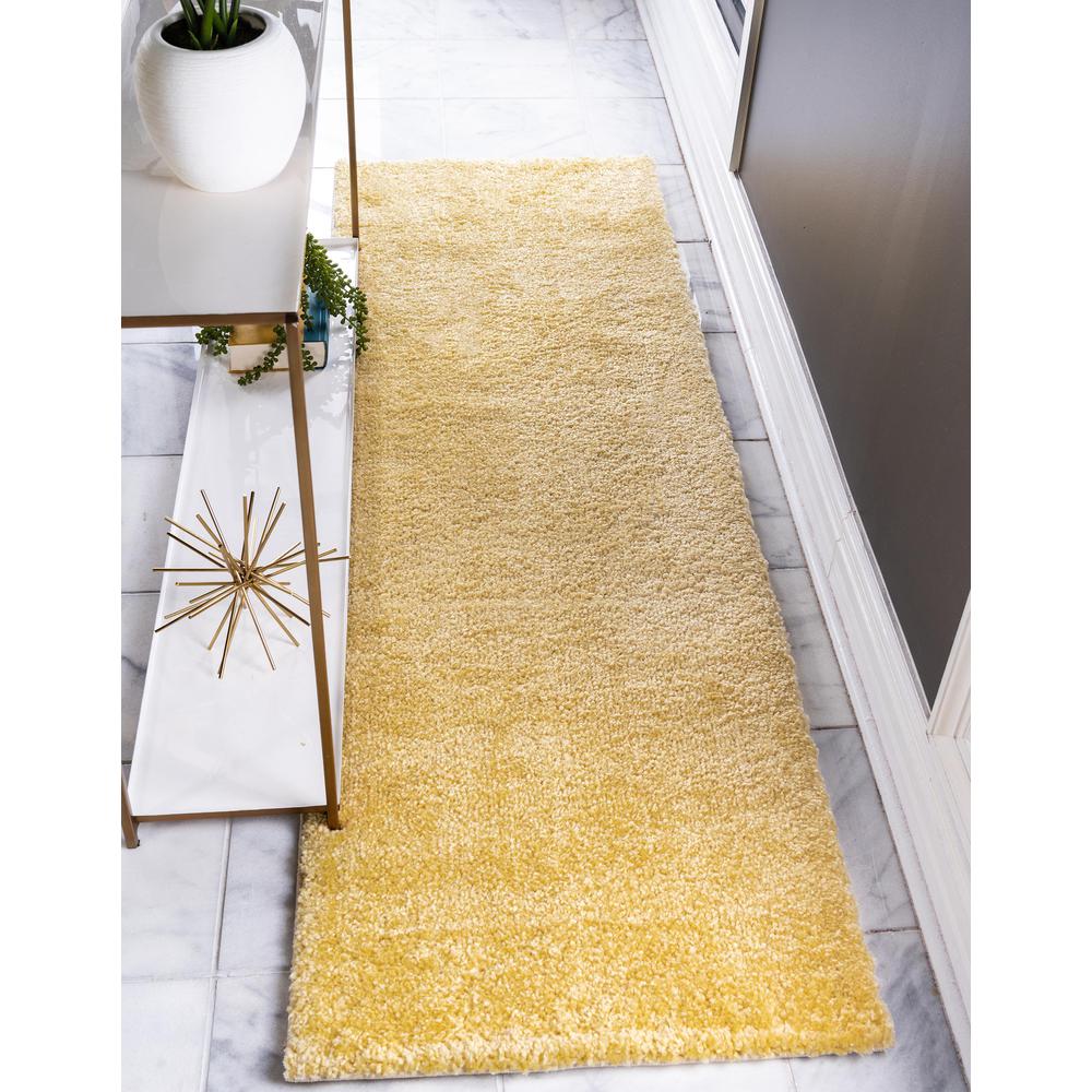 Calabasas Solo Rug, Yellow (2' 2 x 13' 0). Picture 2