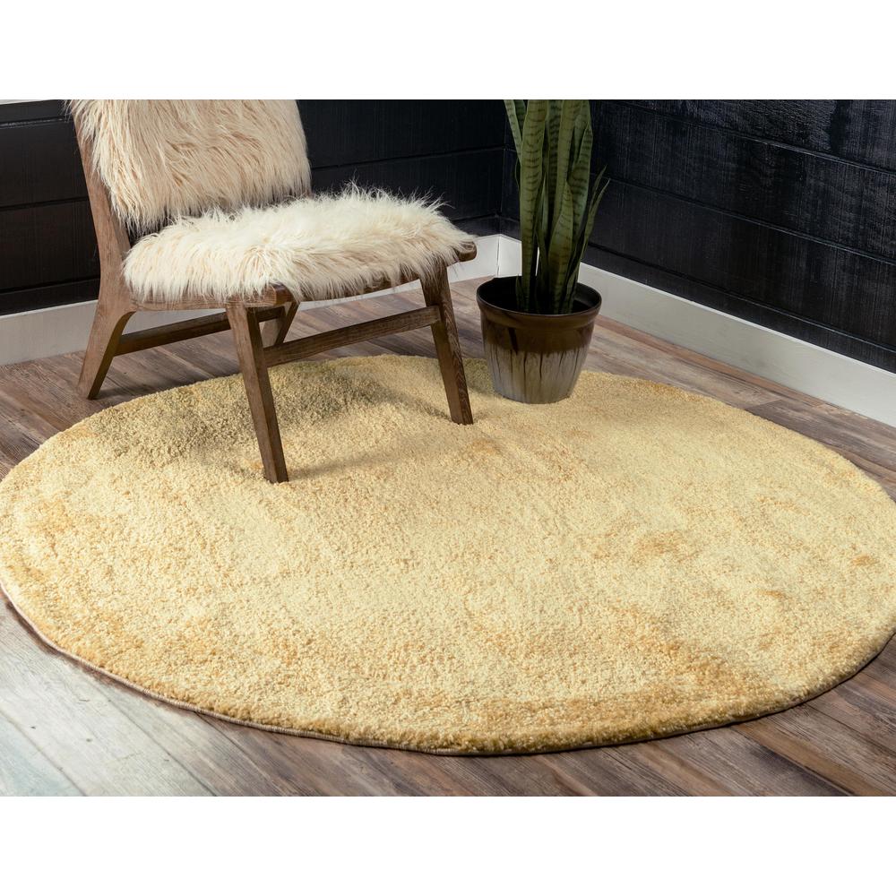 Calabasas Solo Rug, Yellow (8' 0 x 8' 0). Picture 4