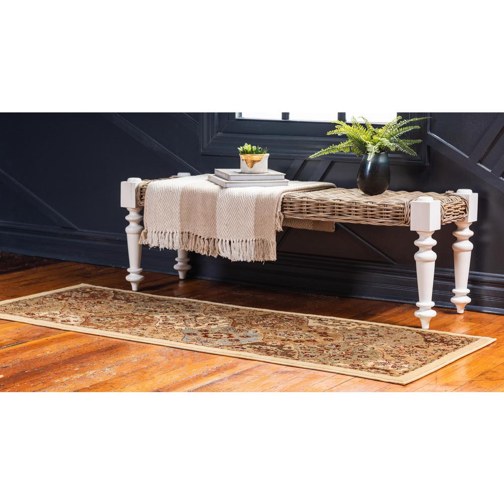 Athens Voyage Rug, Ivory (2' 2 x 6' 0). Picture 3