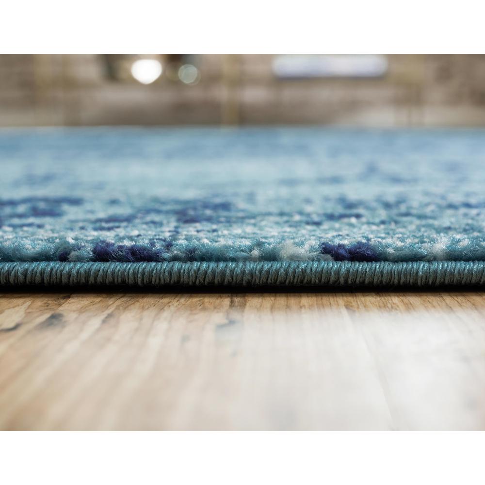 Bouquet Tradition Rug, Turquoise (5' 0 x 8' 0). Picture 3