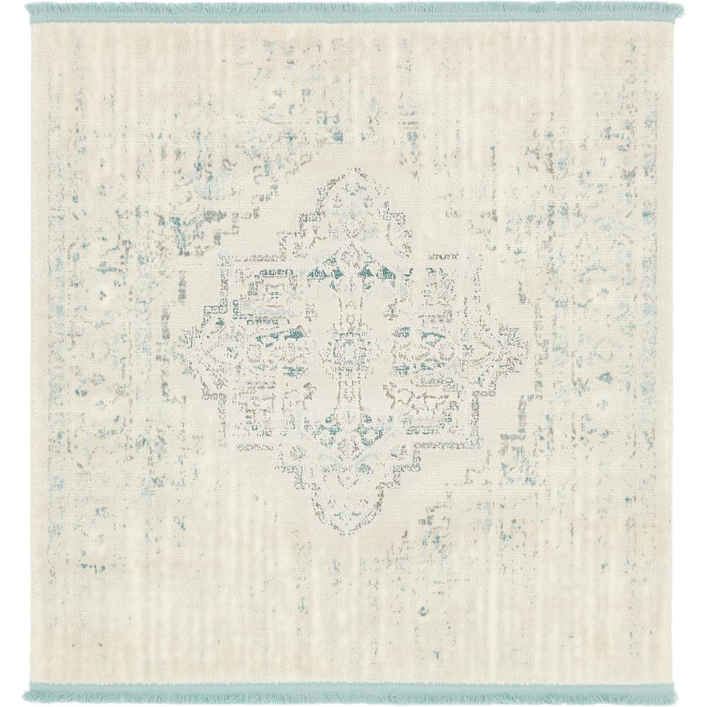 Attiki New Classical Rug, Ivory (4' 0 x 4' 0). Picture 2