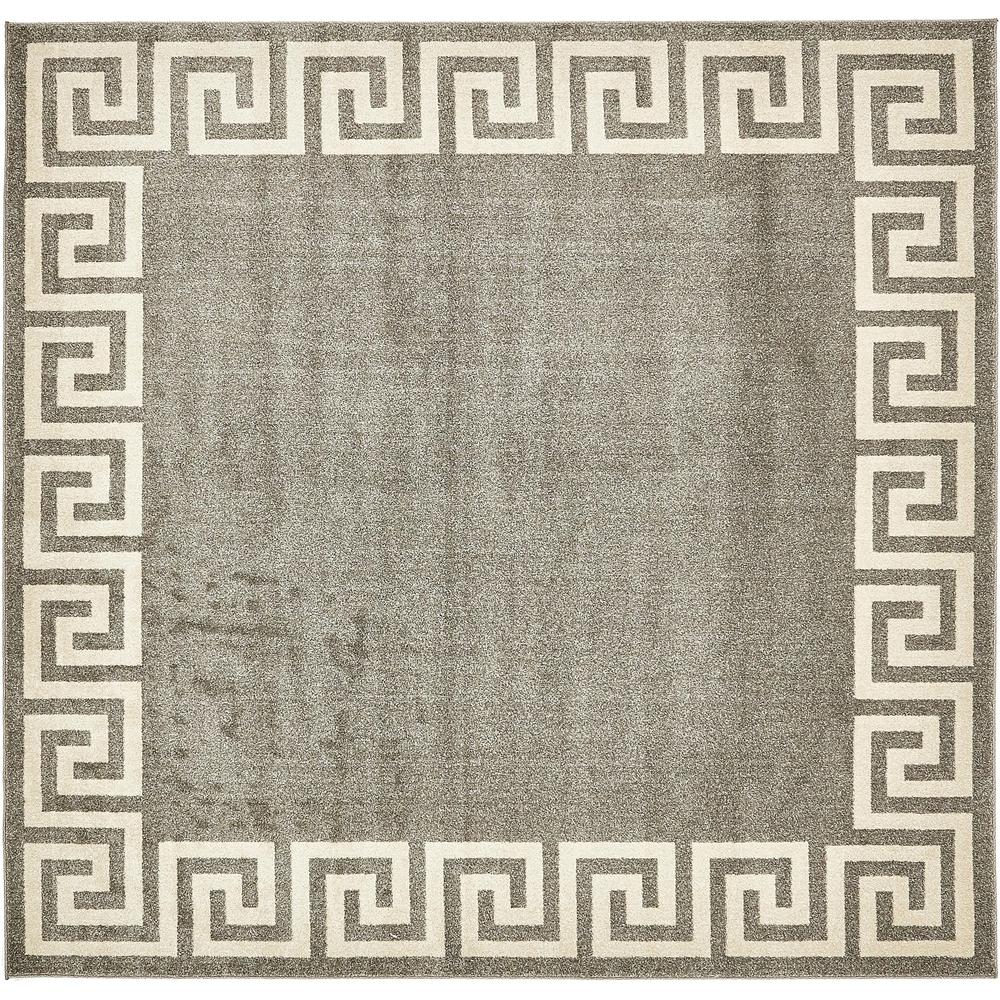 Modern Athens Rug, Gray (8' 0 x 8' 0). Picture 2