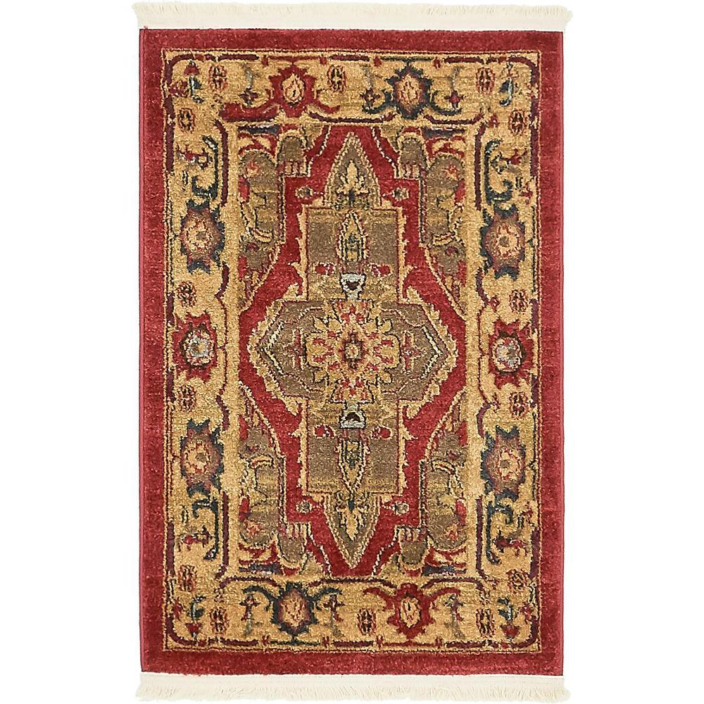 Arsaces Sahand Rug, Red (2' 2 x 3' 0). Picture 6