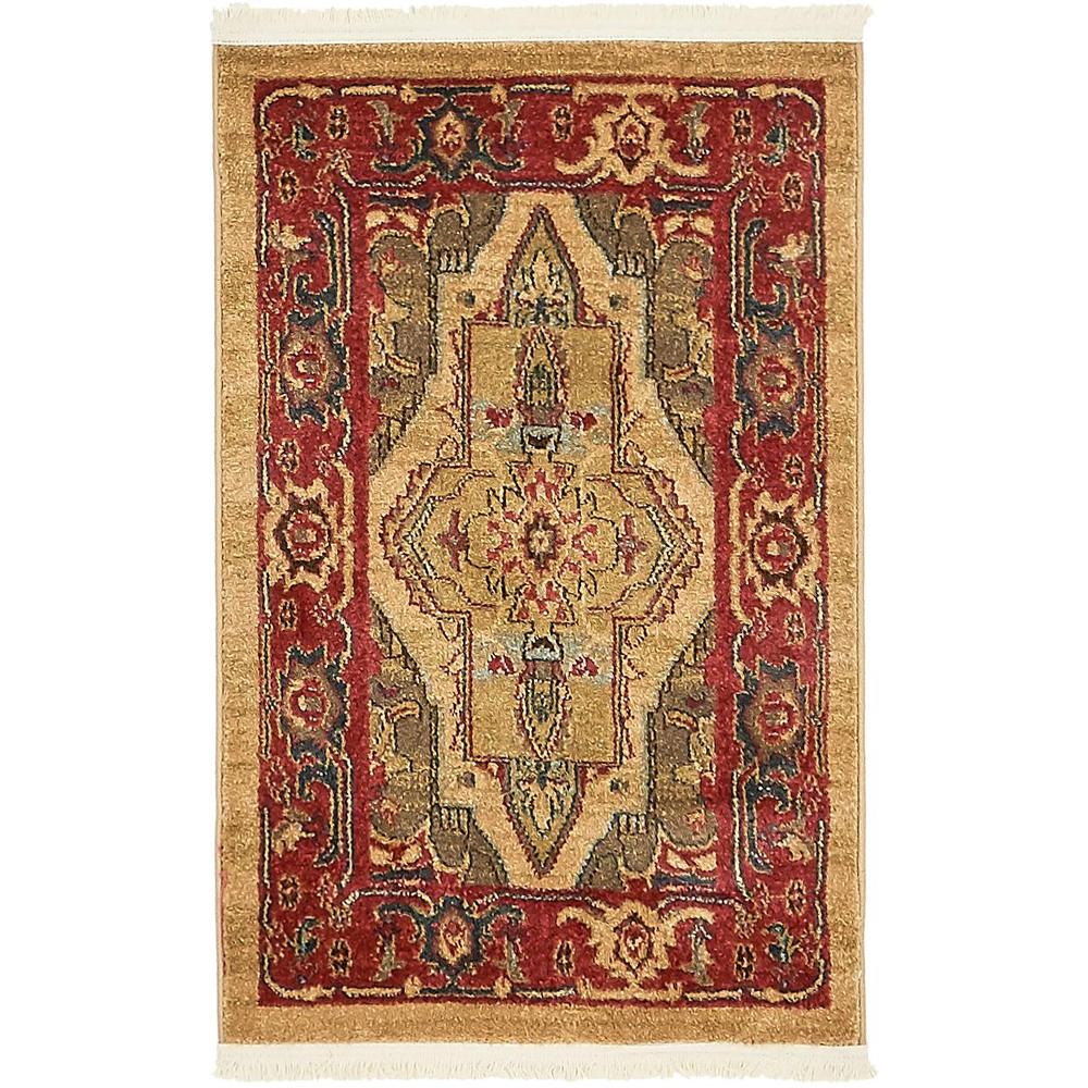 Arsaces Sahand Rug, Tan (2' 2 x 3' 0). Picture 2