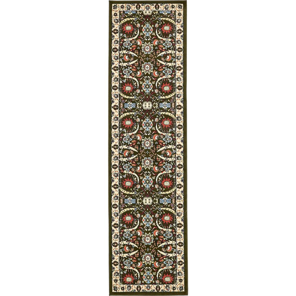 Cape Cod Espahan Rug, Olive (2' 7 x 10' 0). Picture 2