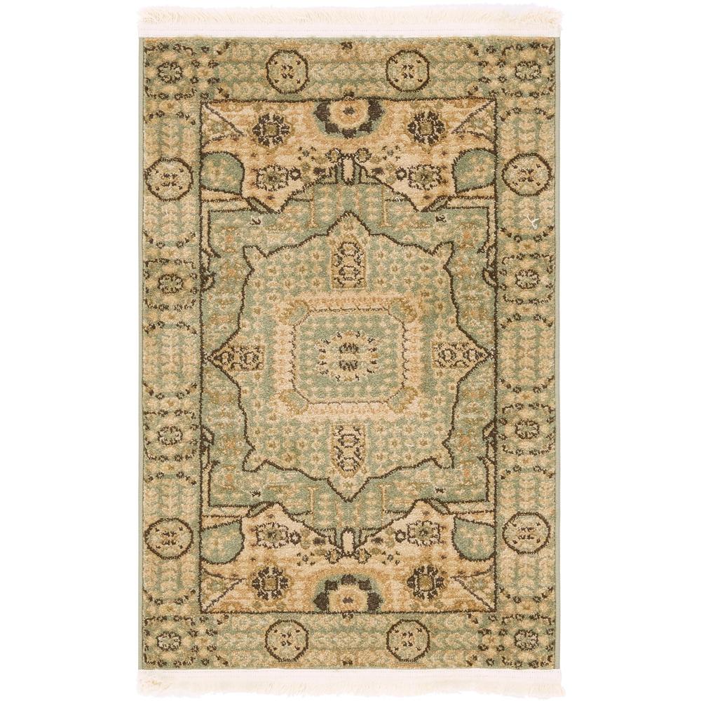 Jackson Palace Rug, Light Green (2' 2 x 3' 0). Picture 2