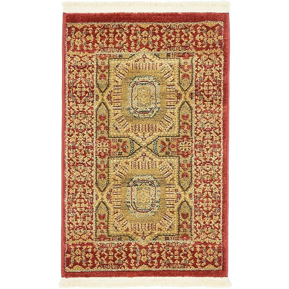 Lincoln Palace Rug, Red (2' 0 x 3' 0). Picture 2