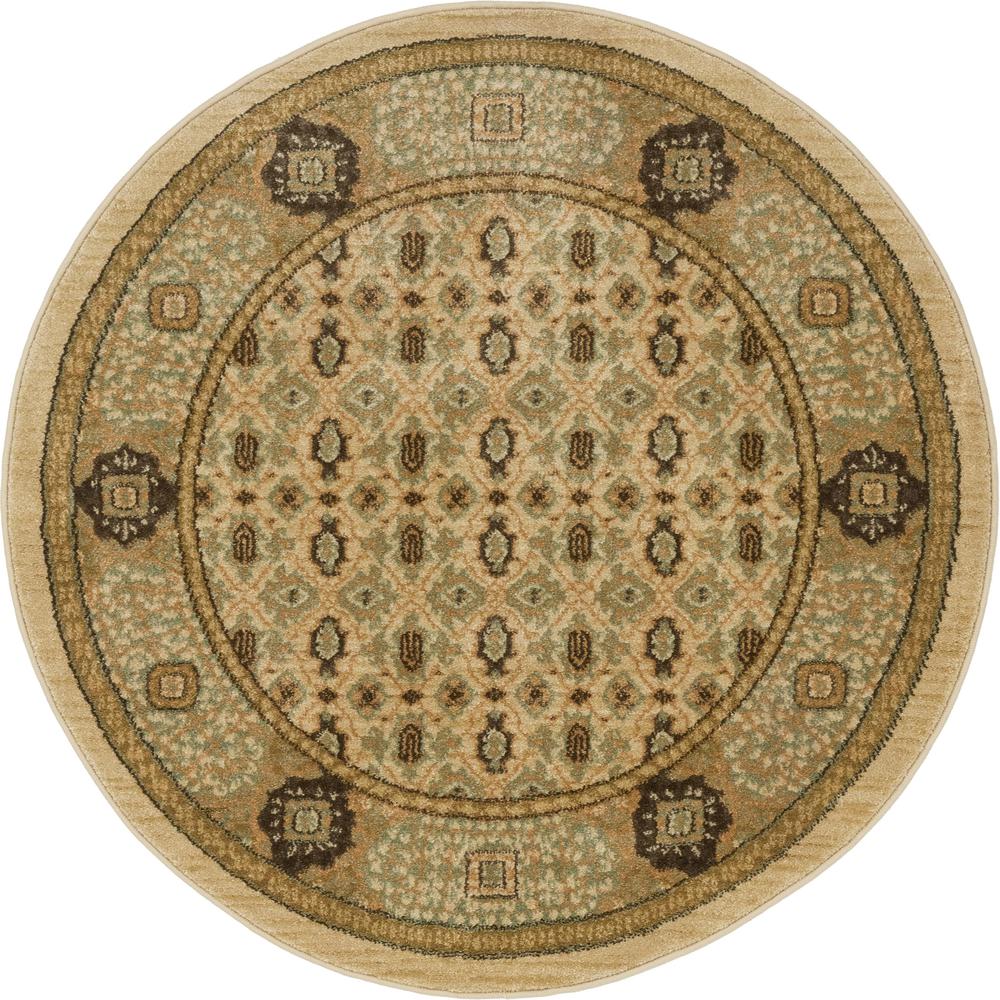 Jefferson Palace Rug, Tan (3' 3 x 3' 3). Picture 2