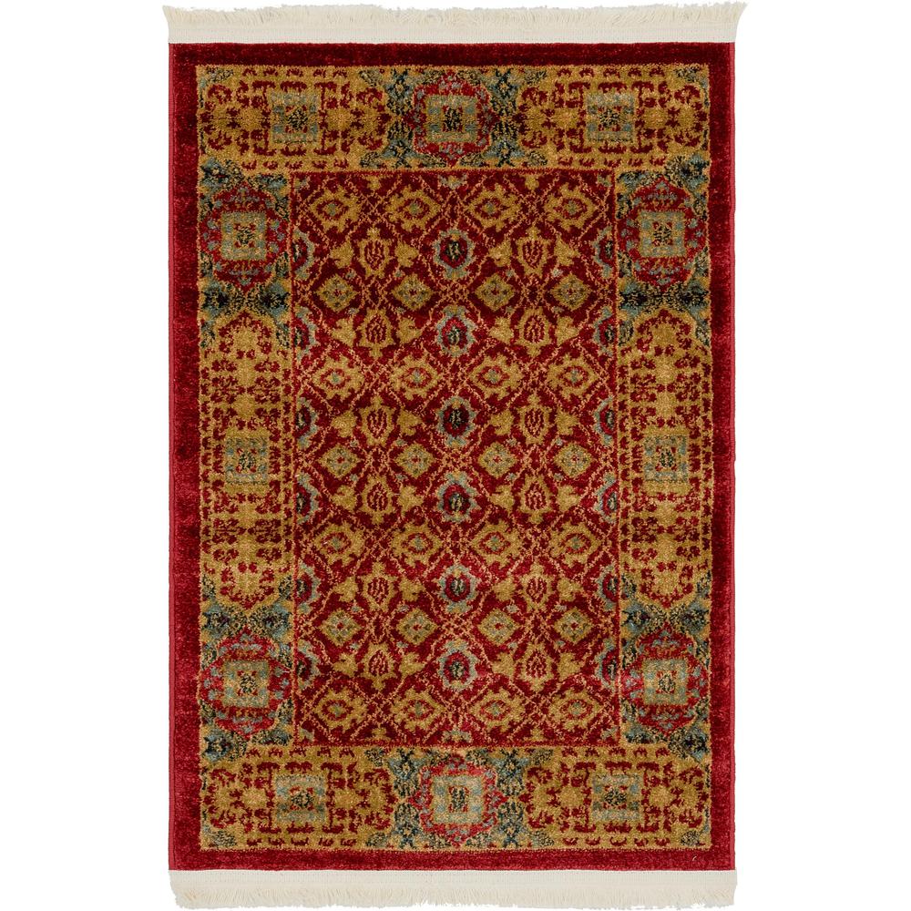 Jefferson Palace Rug, Red (2' 0 x 3' 0). Picture 2