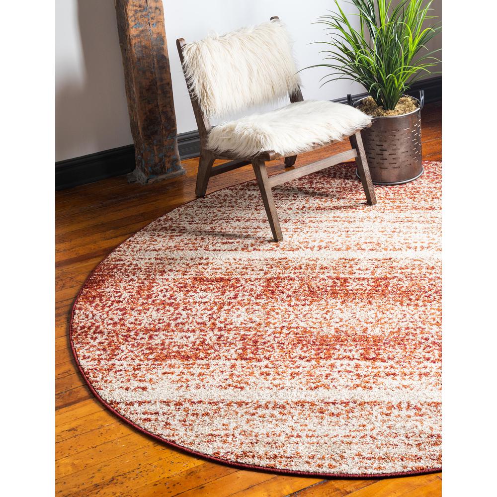 Autumn Traditions Rug, Terracotta (3' 3 x 3' 3). Picture 2